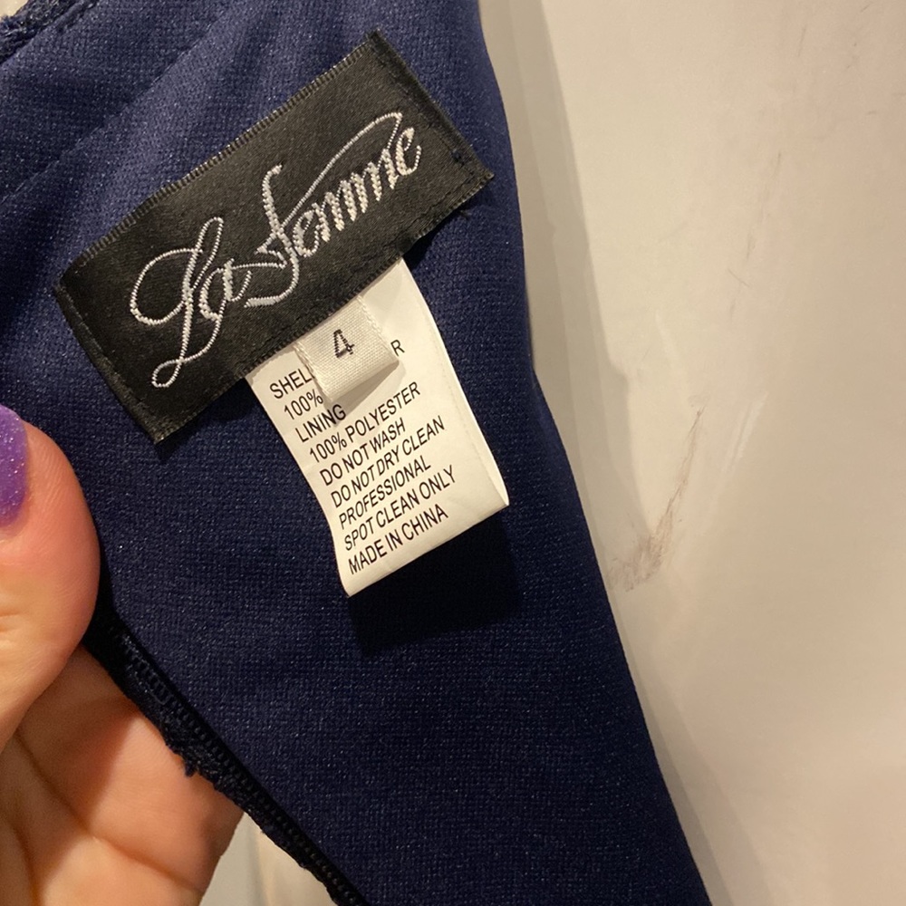 NWOT La Femme lace gown - Picture 11 of 11